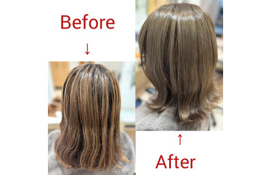 越谷　美容室　美容院　liage　COTA　美髪　艶髪　髪質改善　トリートメント